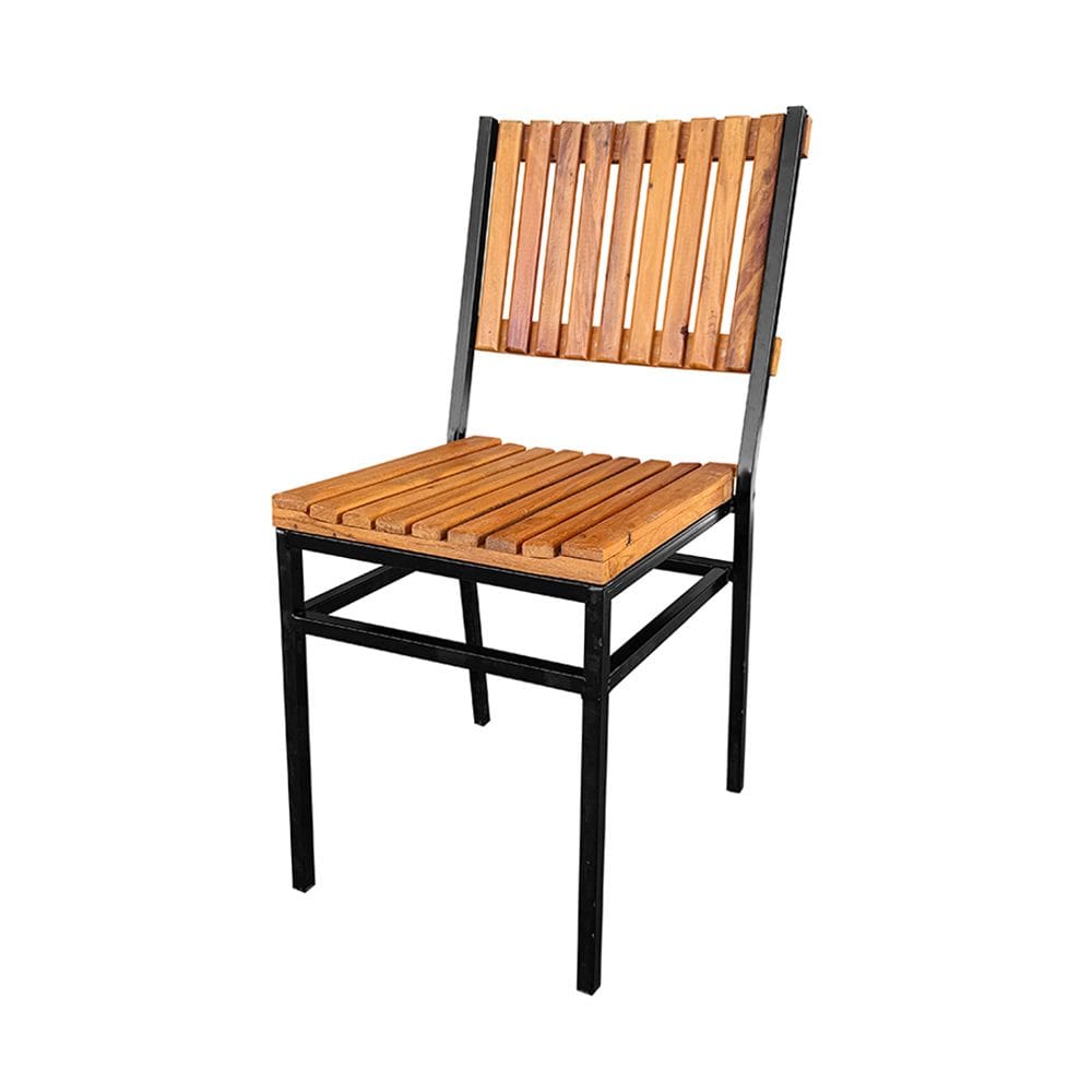 Cadeira de Madeira e Ferro Maju - Natural