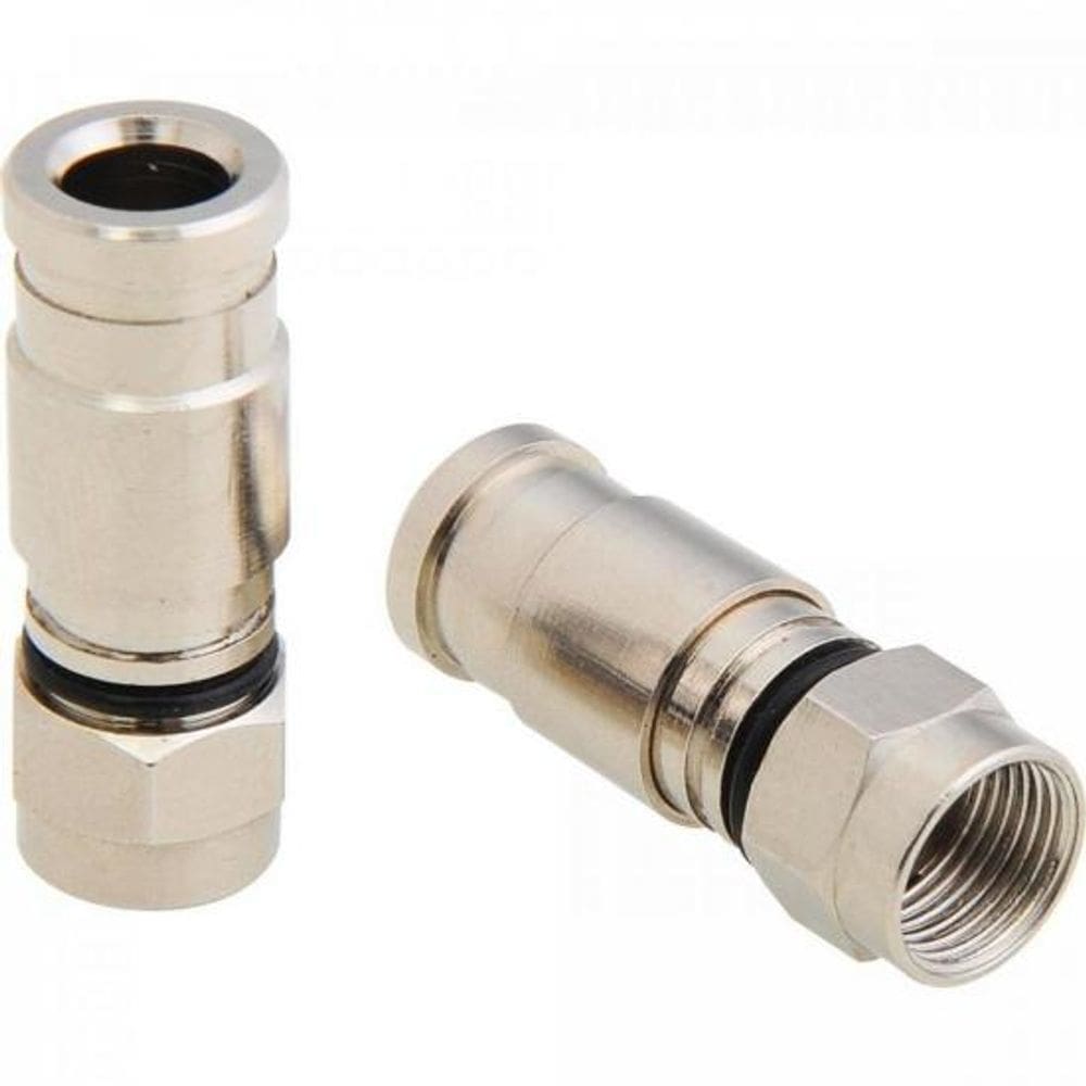 Conector F Compressão RG59 Niquel 100un STORM