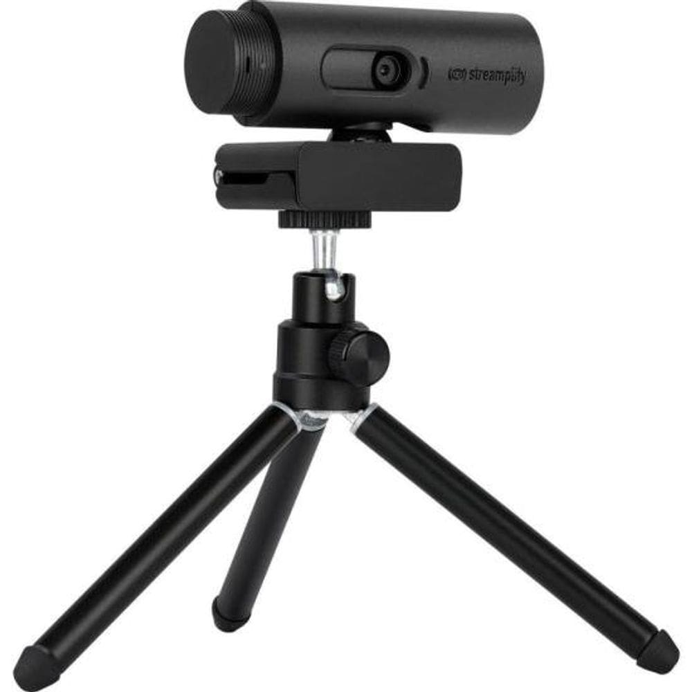 Webcam Streamplify 1080p 60FPS Preta com Tripé