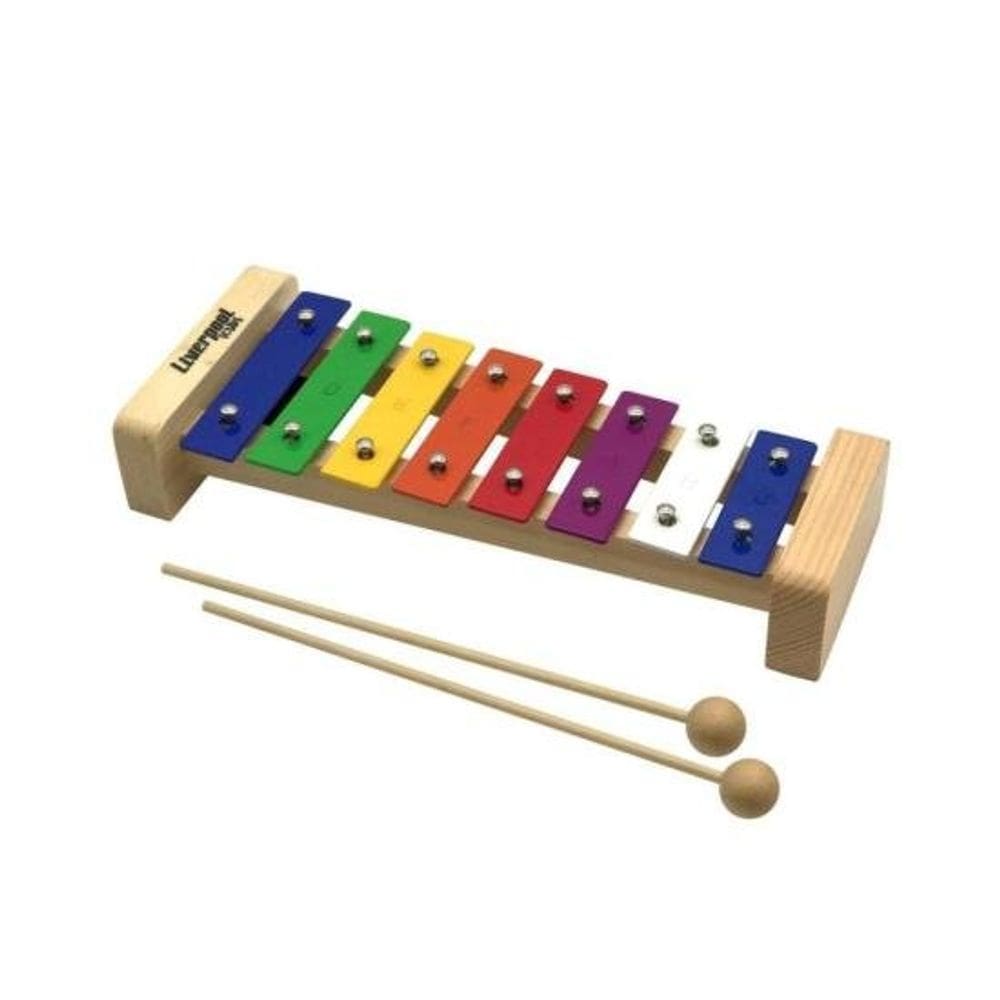 Metalofone Infantil Liverpool 8 Teclas com Baquetas