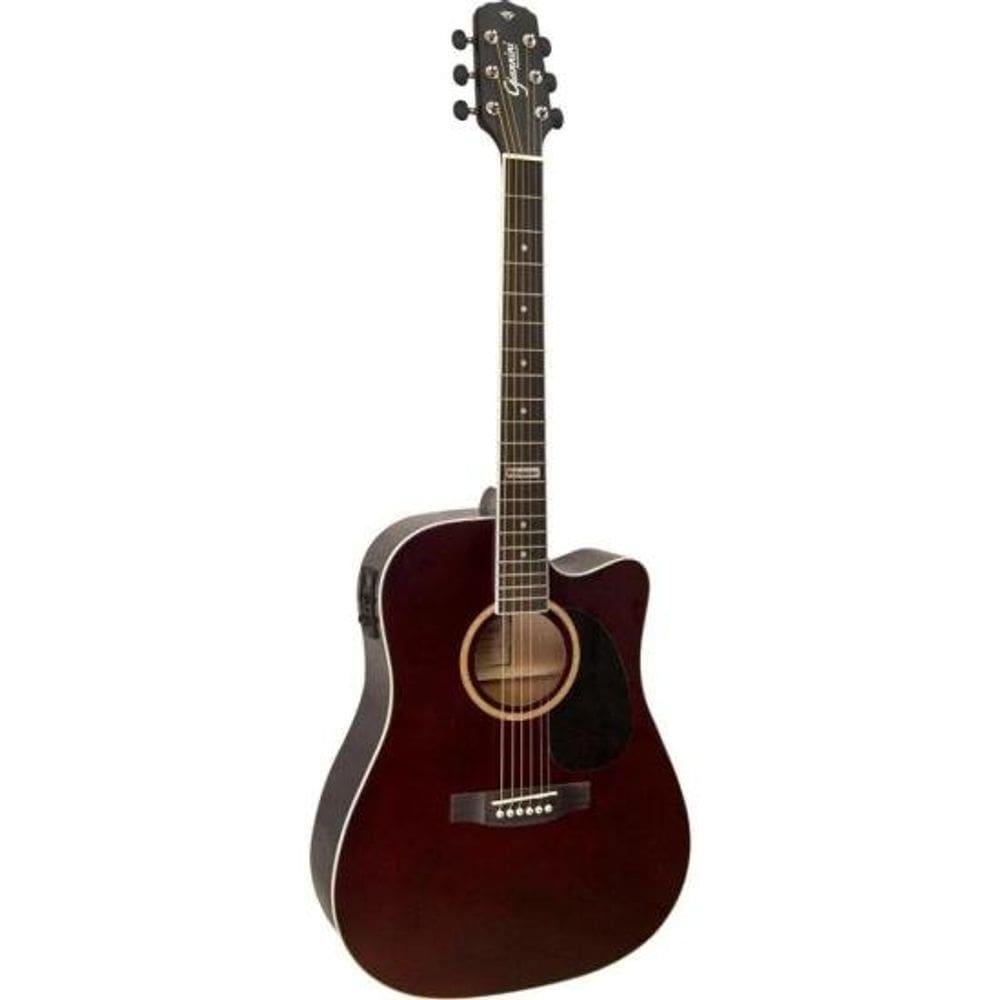 Violão Giannini GF1D CEQ Aço Translucent Dark Wine