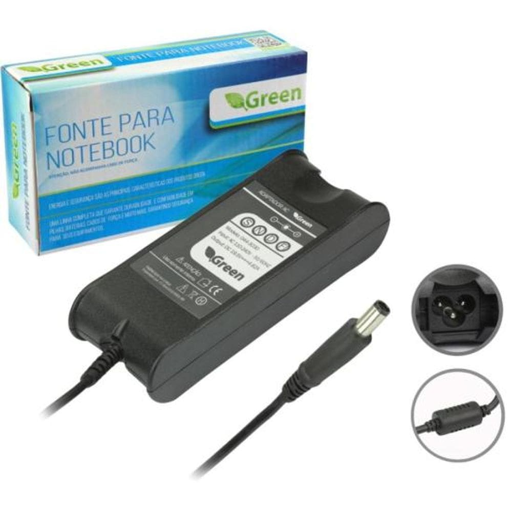 Fonte Notebook Dell 19.5V 4.62A Bivolt 7.4mm