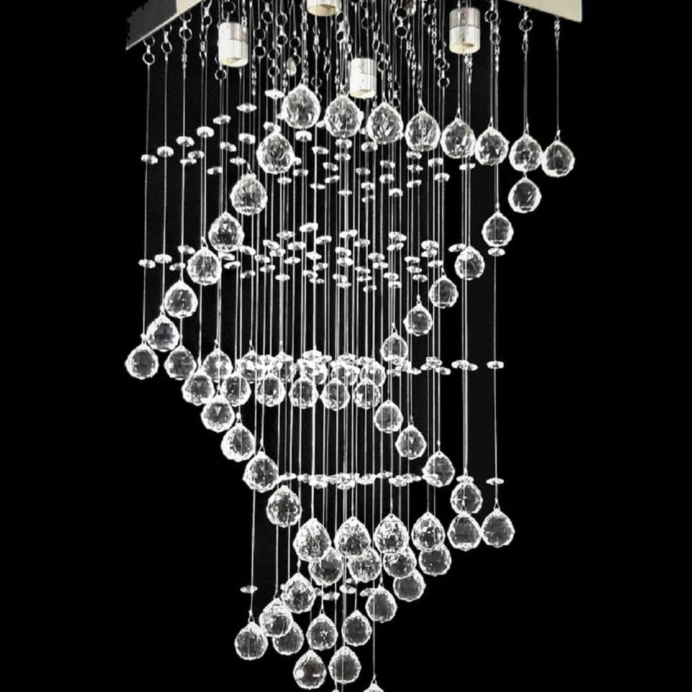 Lustre para sala, corredor, quarto, sala de jantar em Cristal K9 Base 38x38