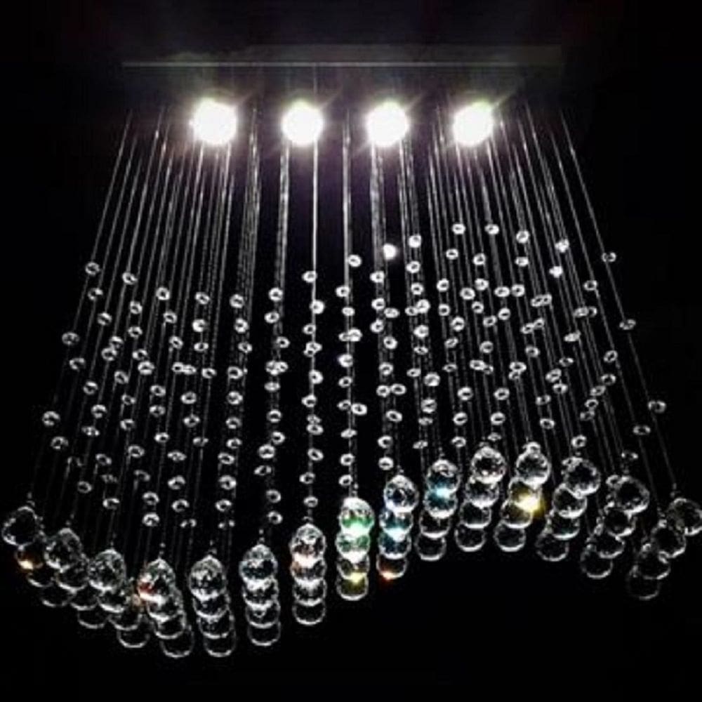 Lustre Para Sala, Cozinha, Sala De Jantar Cristal Base 18x70