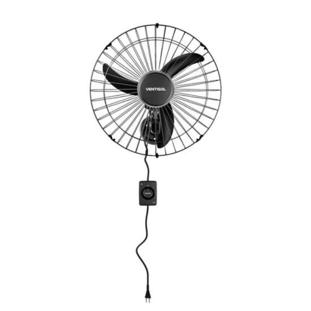 Ventilador de Parede 50cm 200W Preto Ventisol