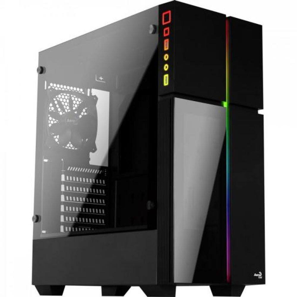 Gabinete Gamer AEROCOOL PLAYA RGB Vidro Temperado