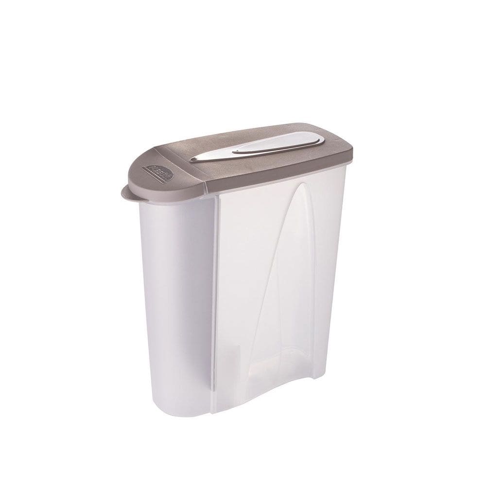 Porta Sabão em Po Tampa Dosador Cinza Lavanderia 1kg