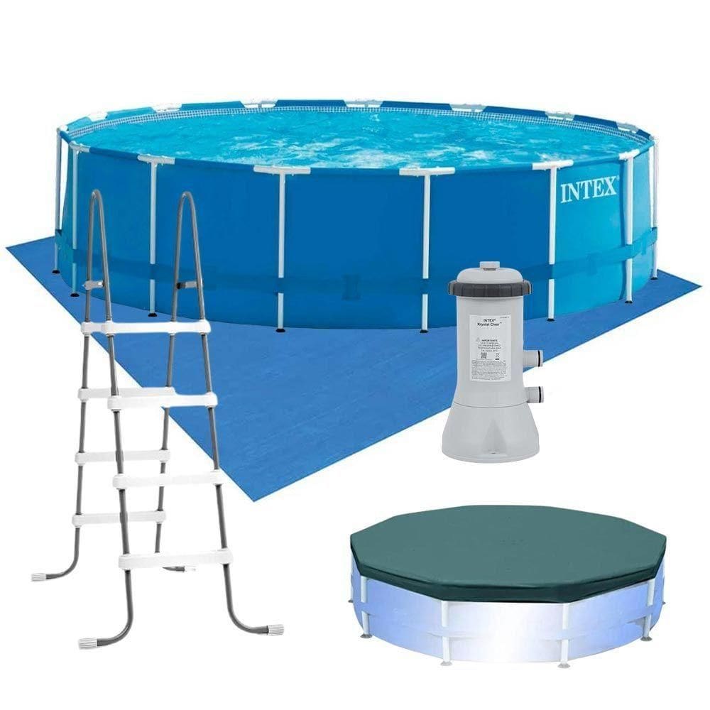 Kit Completo Piscina 16.805 Litros Estrutural Armação Com Filtro 220v Intex