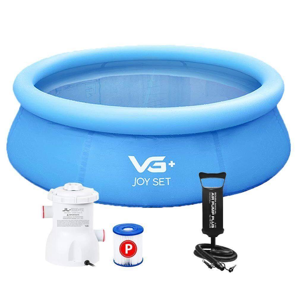 Piscina Inflável Joy Set 4760l Circular 300cm Com Filtro Bomba Vg Plus 110v