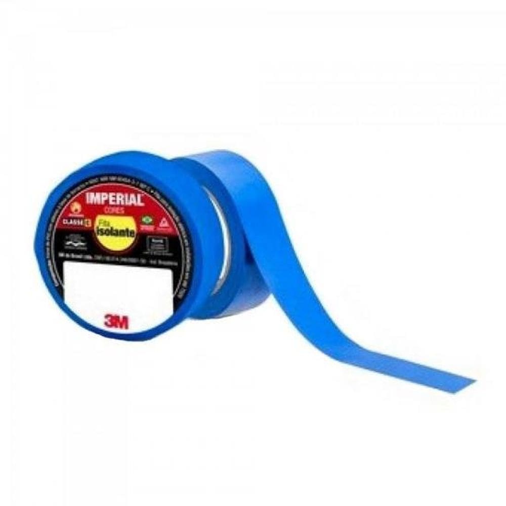 Fita Isolante Azul 18mm x 10m Imperial 3M - PCT/10