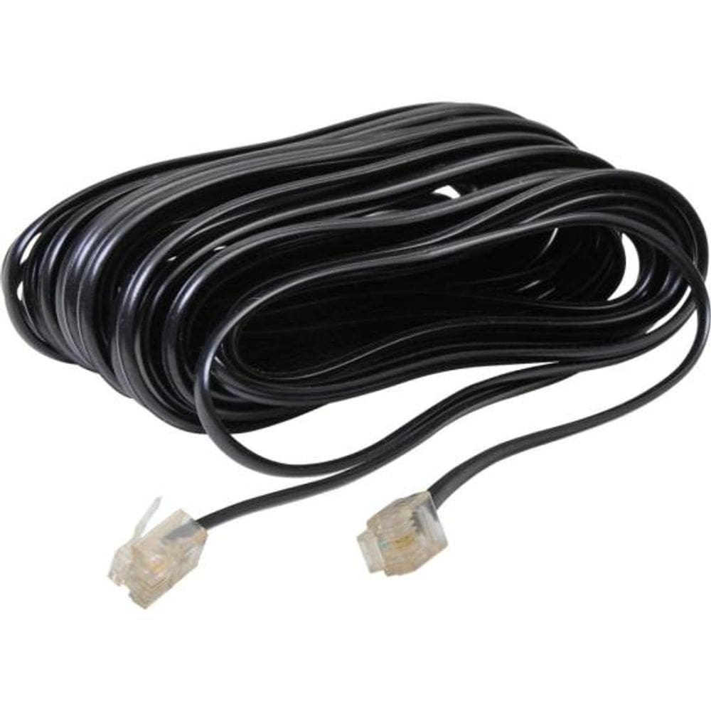 Cabo Extensor RJ11 4 Vias 10M Preto Storm 10un