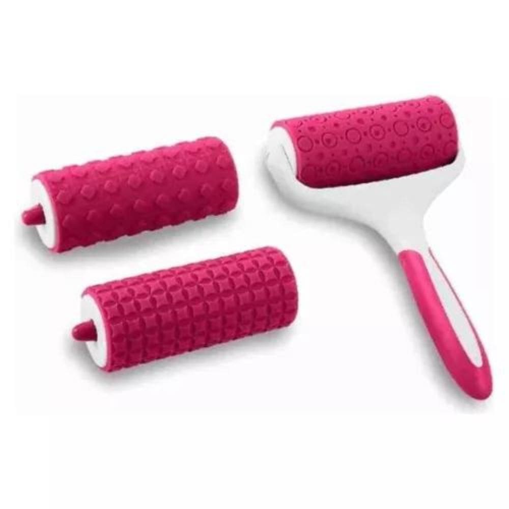 Kit De Rolo Para Decoração 3 Texturas R.MA-206 Ke Home