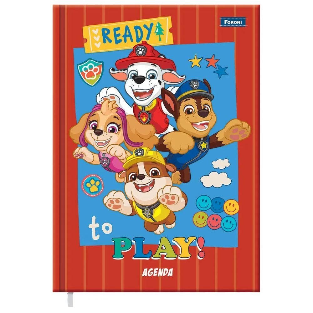 Agenda Escolar 96 Folhas Patrulha Canina Capa 4 - Foroni