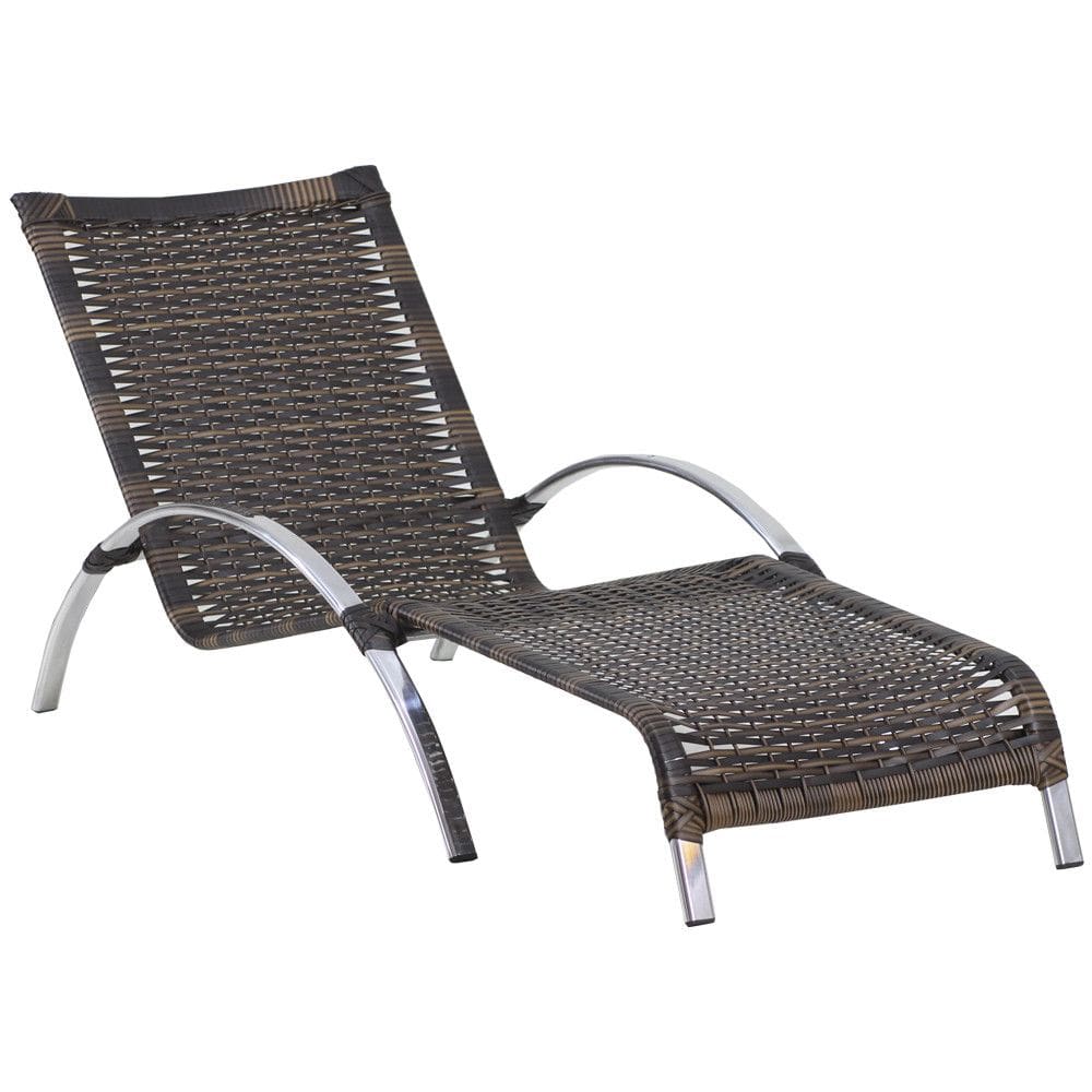 Espreguiçadeira Emily Fixa em Alumínio para Piscina Trama