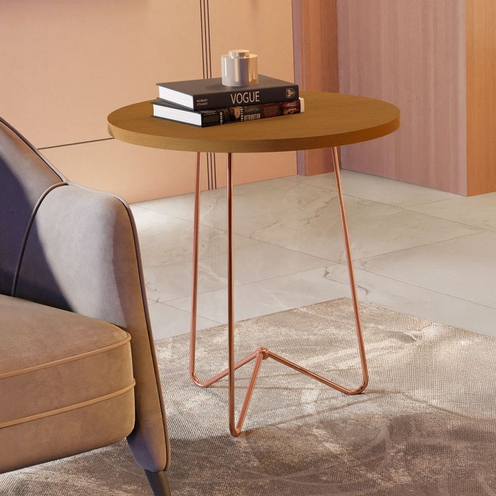 Mesa de Canto Natural/Bronze 8004 - Jb Bechara