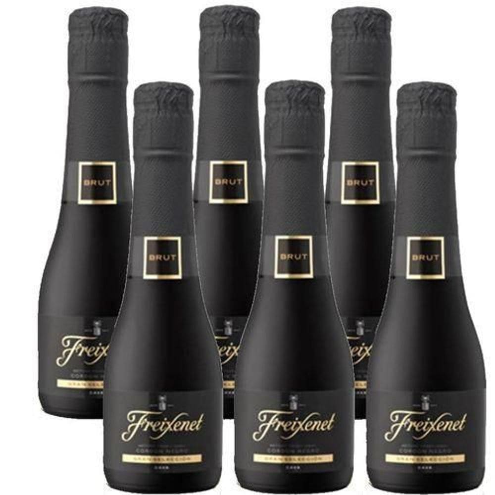 Kit 6 Miniatura Freixenet Cordon Negro Brut 200ml
