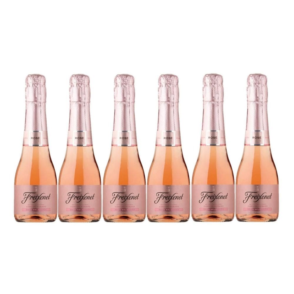 Kit 6 Miniatura Freixenet Cordón Rosado Brut 200ml
