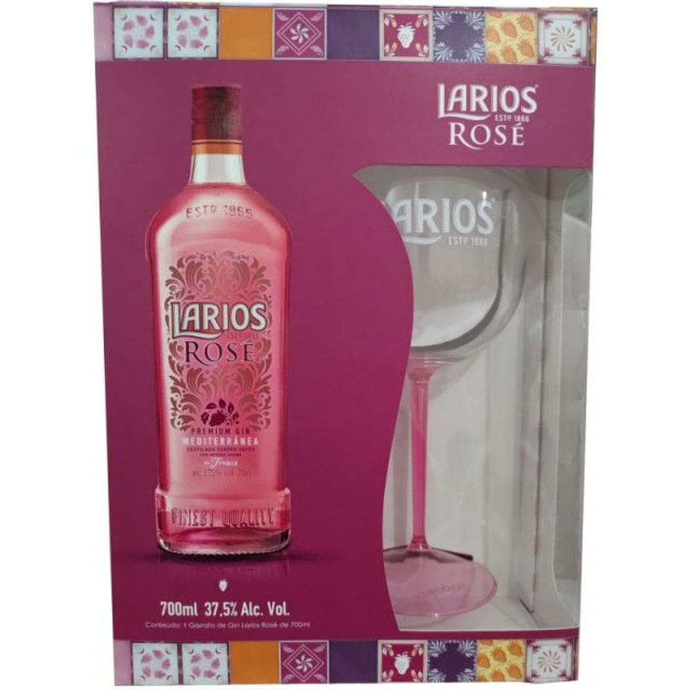 KIT Larios Rose 700ml + Taça de Acrilico
