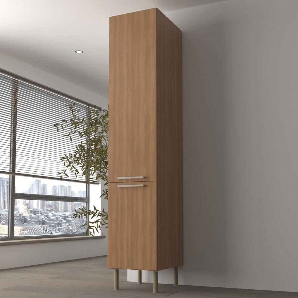Paneleiro Armário De Cozinha Com 2 Portas 40cm Multimóveis Cr20413 Freijó