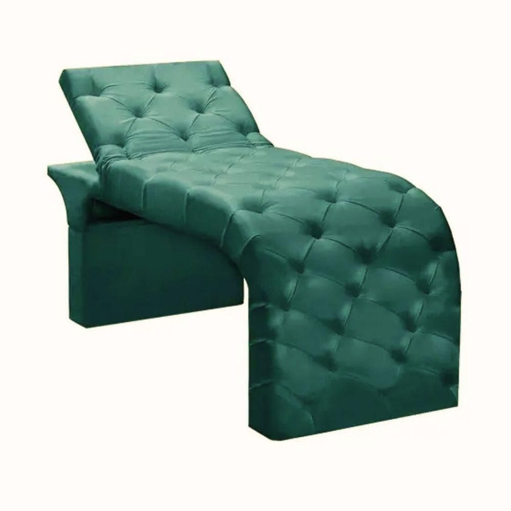 Maca Estofada Estética Cílios Regulável Spa Suede Eloísa Verde