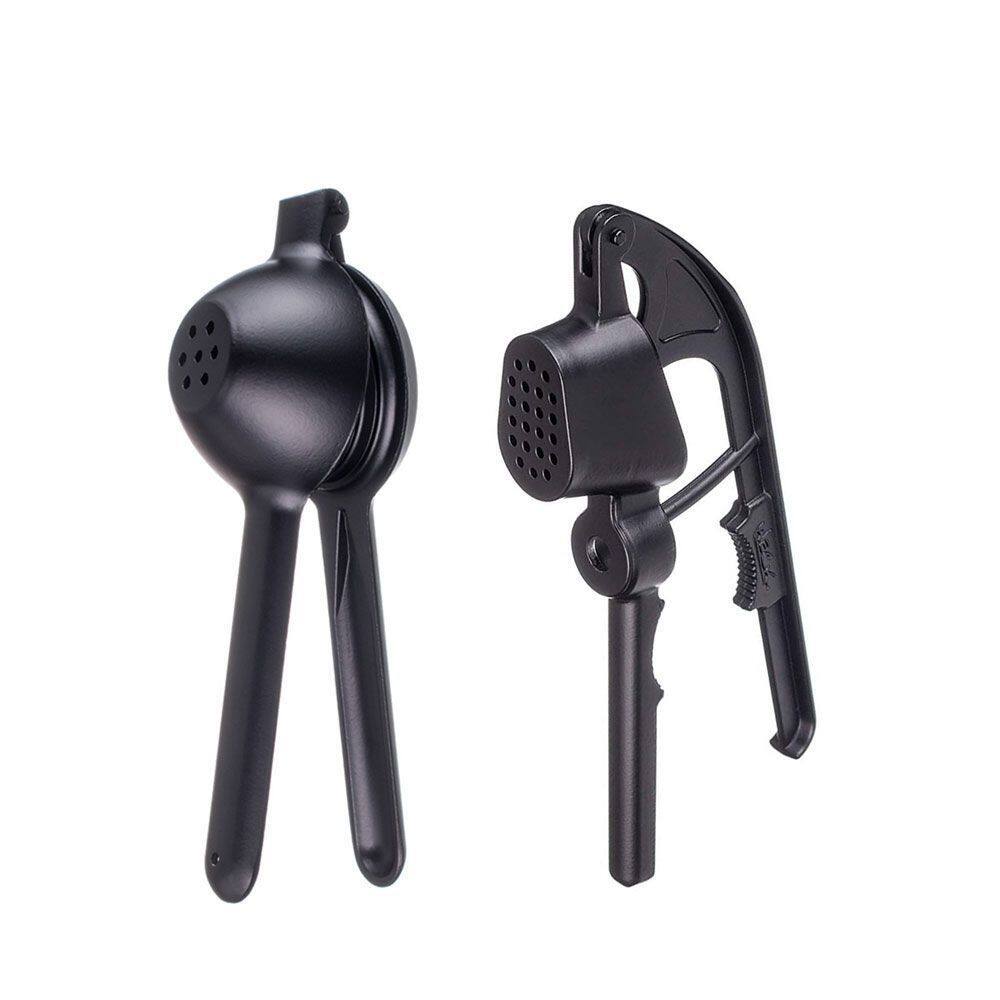 Espremedor de Limao e Alho Aluminio Injetado Kit Preto