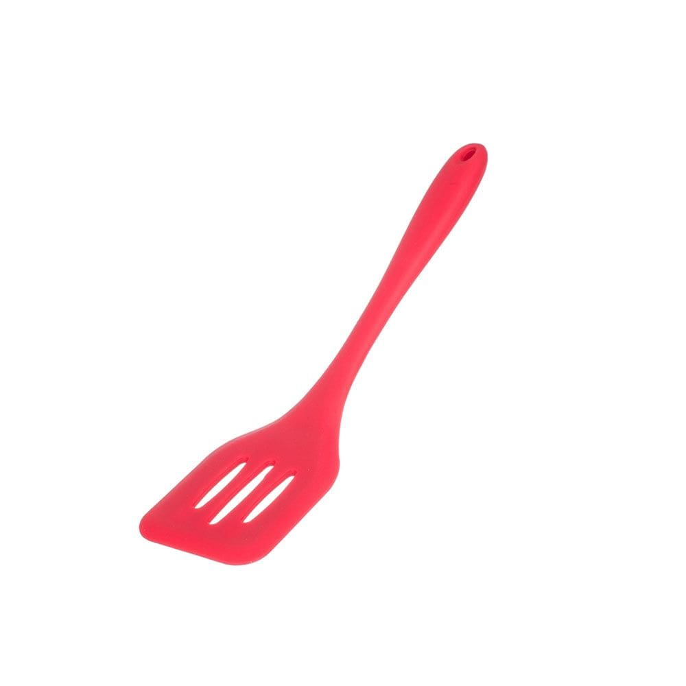 Espatula de Silicone Perfurada Utensilio Cozinha Vermelho