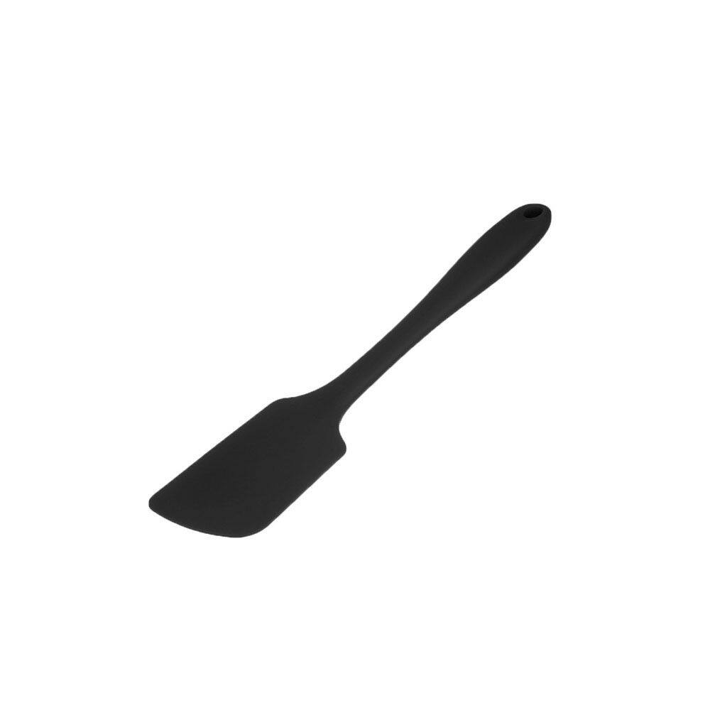 Espatula Reta Pao Duro Silicone Utensilio de Cozinha Preto