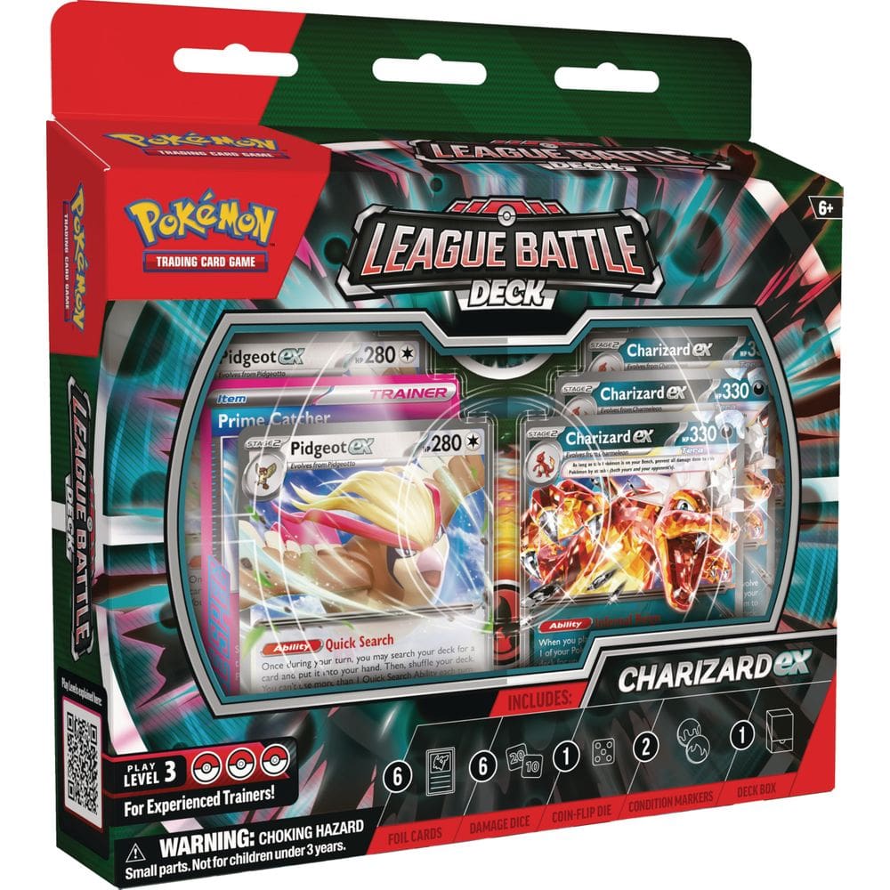 Jogo de cartas colecionáveis Pokémon Charizard ex League Battle Deck