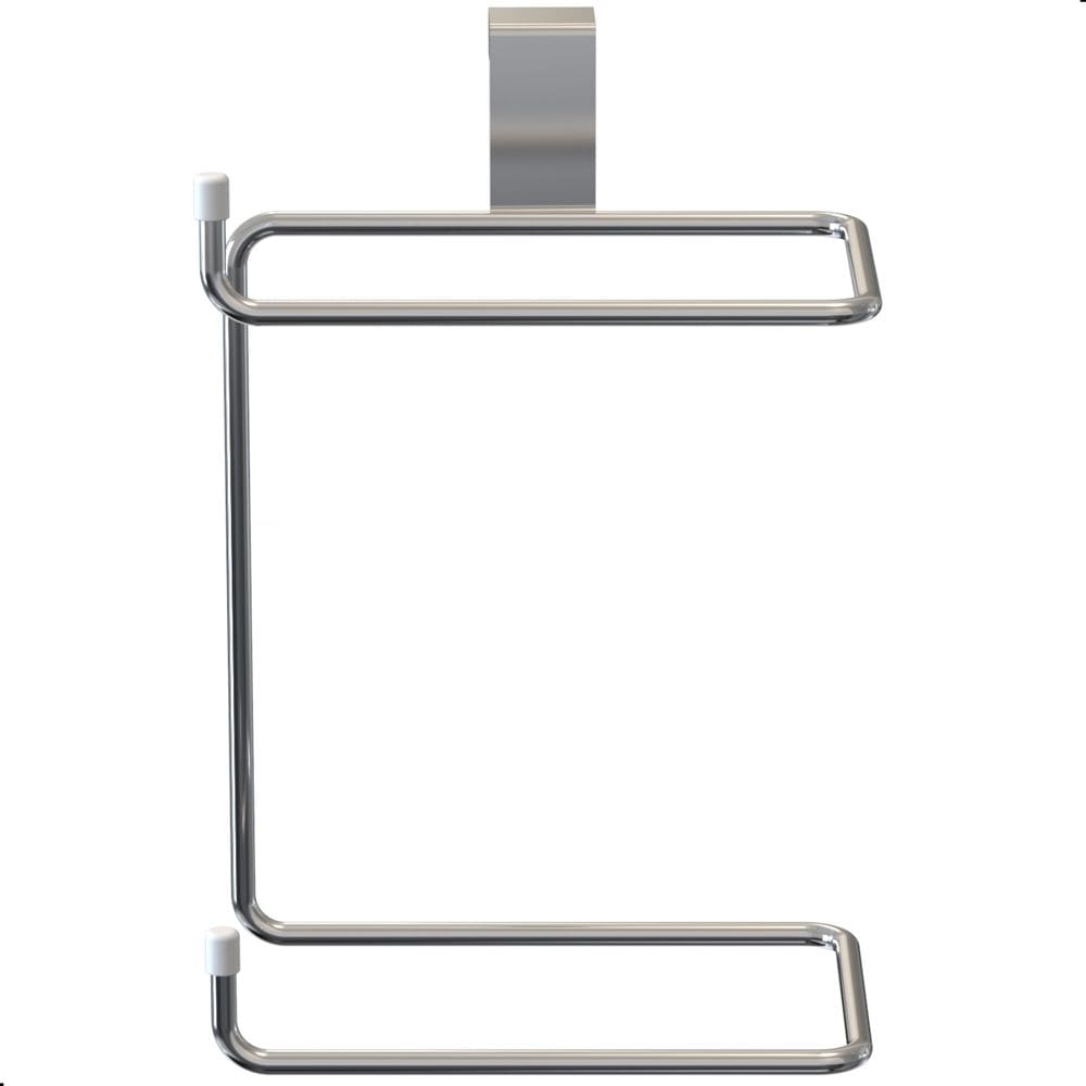 Porta Papel Higiênico Duplo Para Caixa Acoplada Cromado FARM