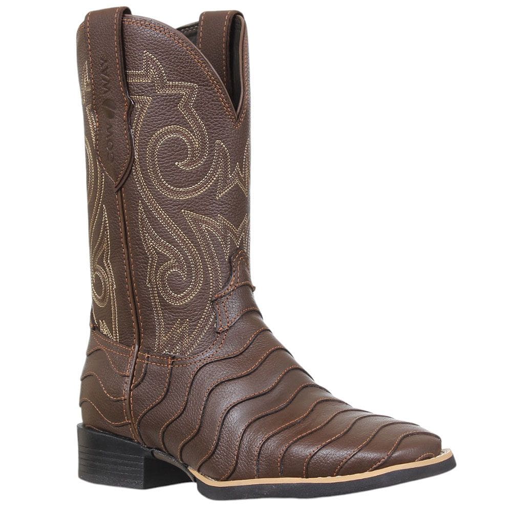 Bota Masculina com Escama Marrom Cow Way 38116