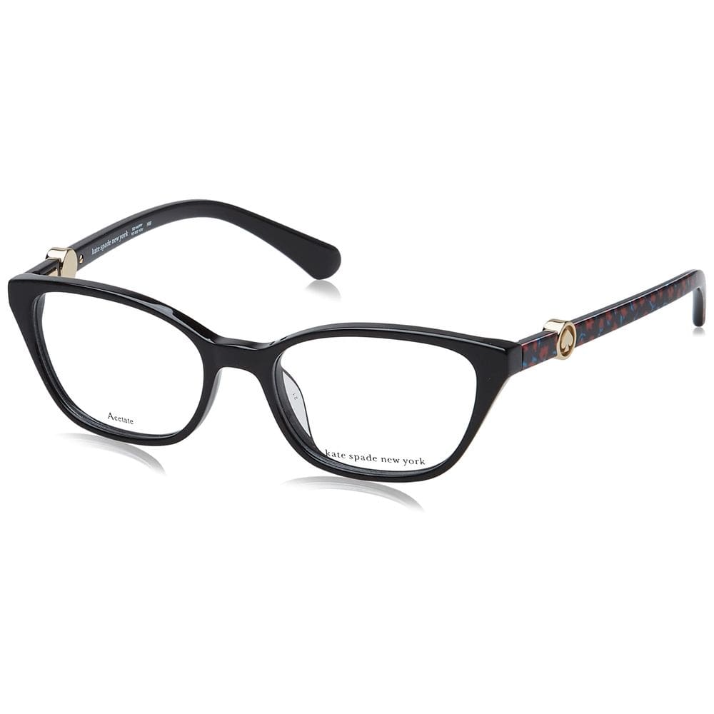 Óculos Kate Spade Emmalee 807 pretos Full Rim Cat Eye