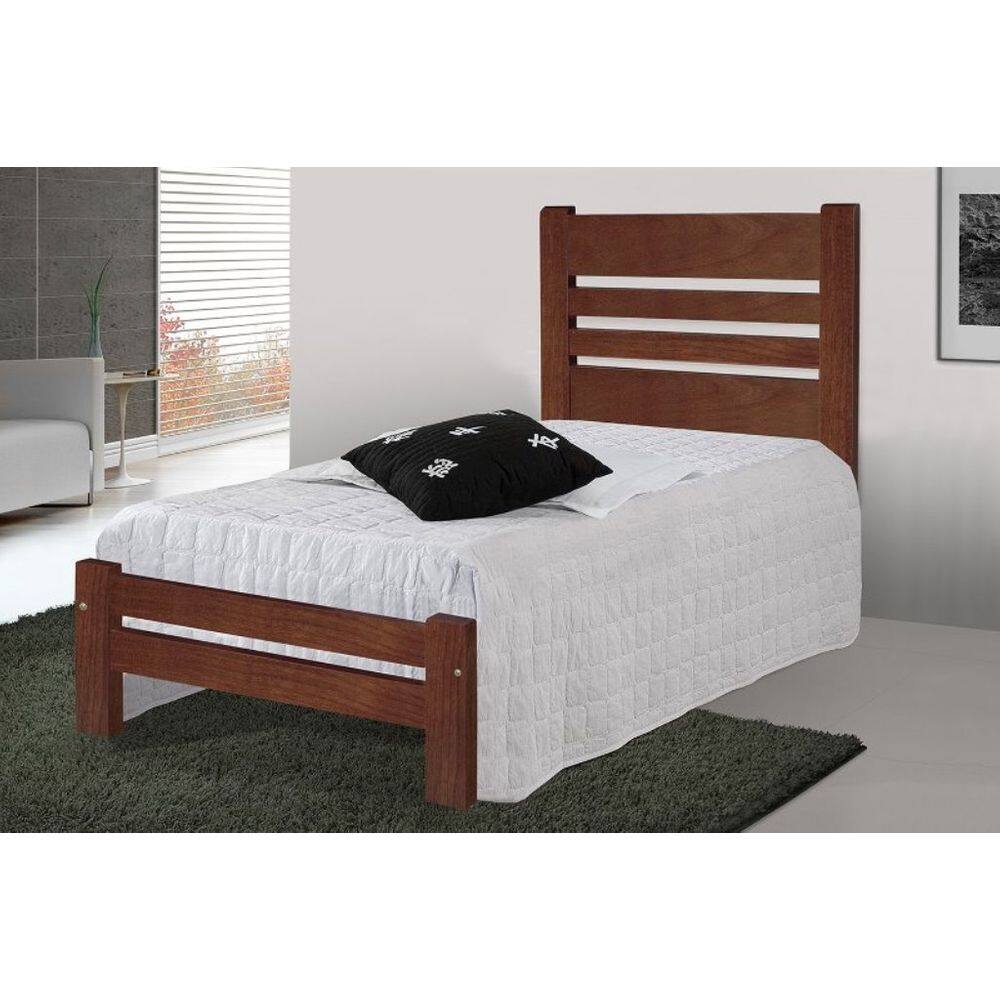 Cama Solteirão (Solteiro Extra) Prime de Madeira Maciça Tauari