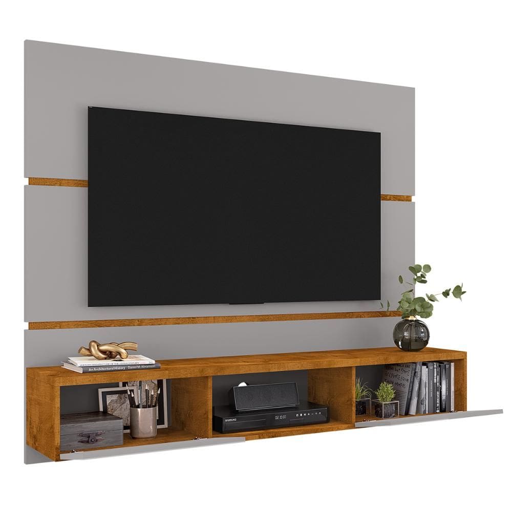 Painel Ambar Sala Para TV de Até 65 Polegadas