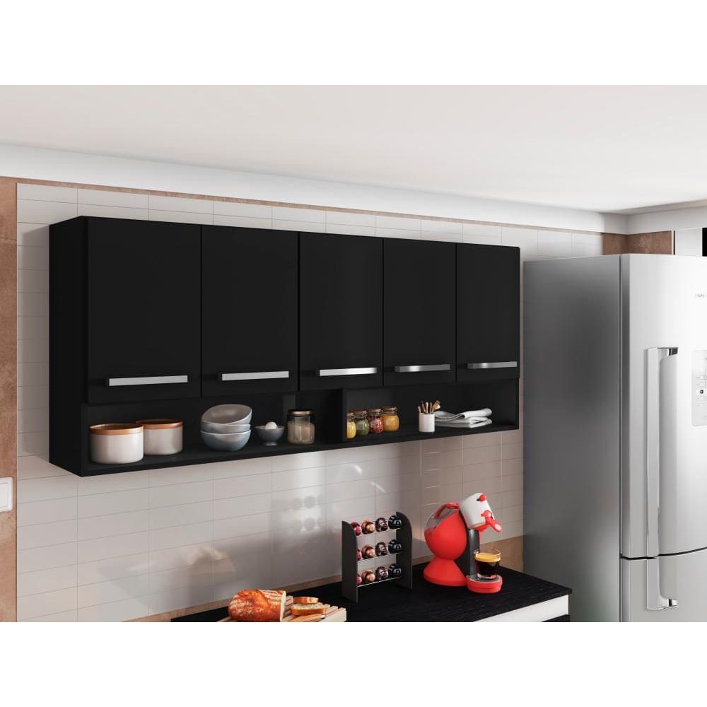 Armario Aereo de Parede Filipinas Preto Bela Casa