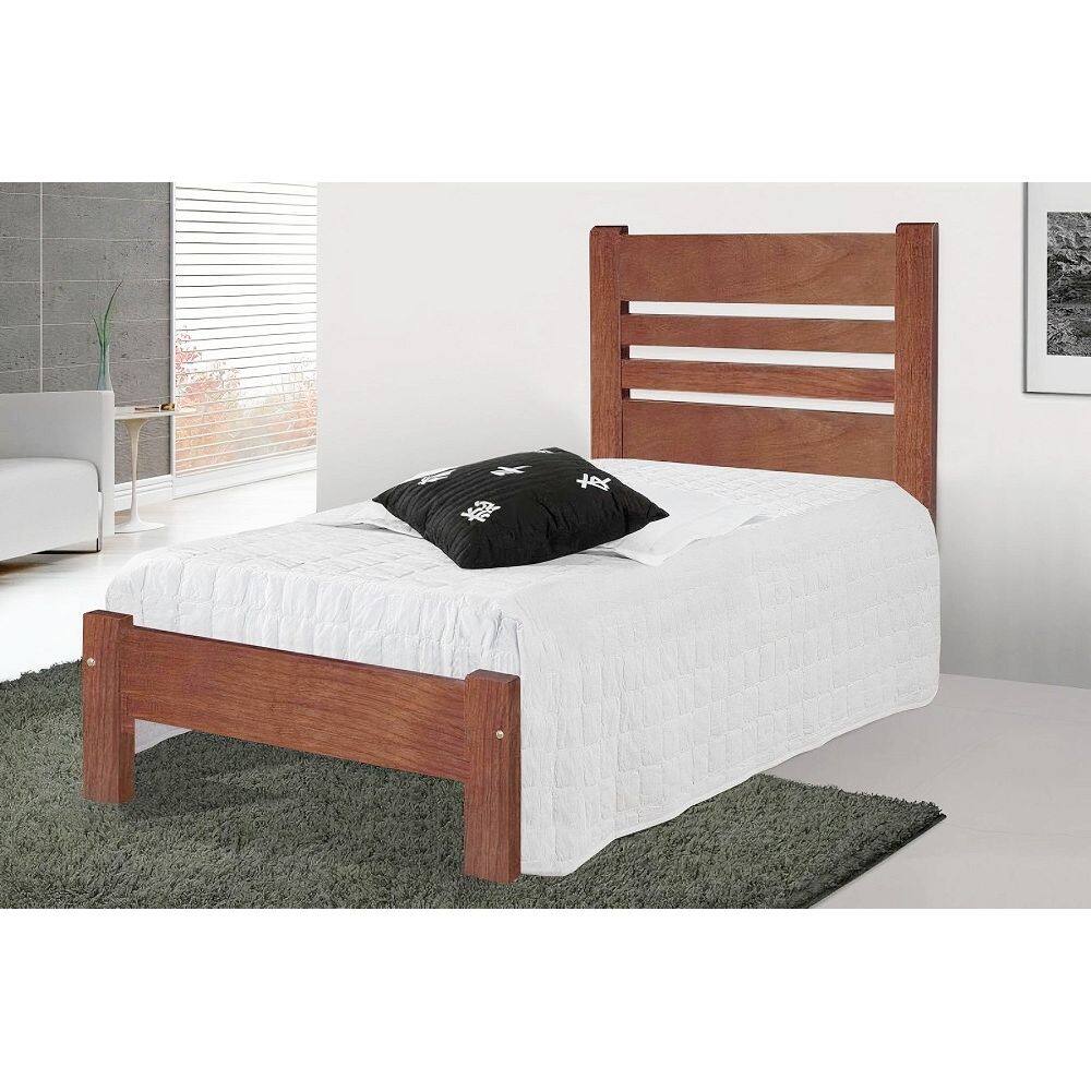 Cama Solteirão (Solteiro Extra) Prime de Madeira Maciça Tauari