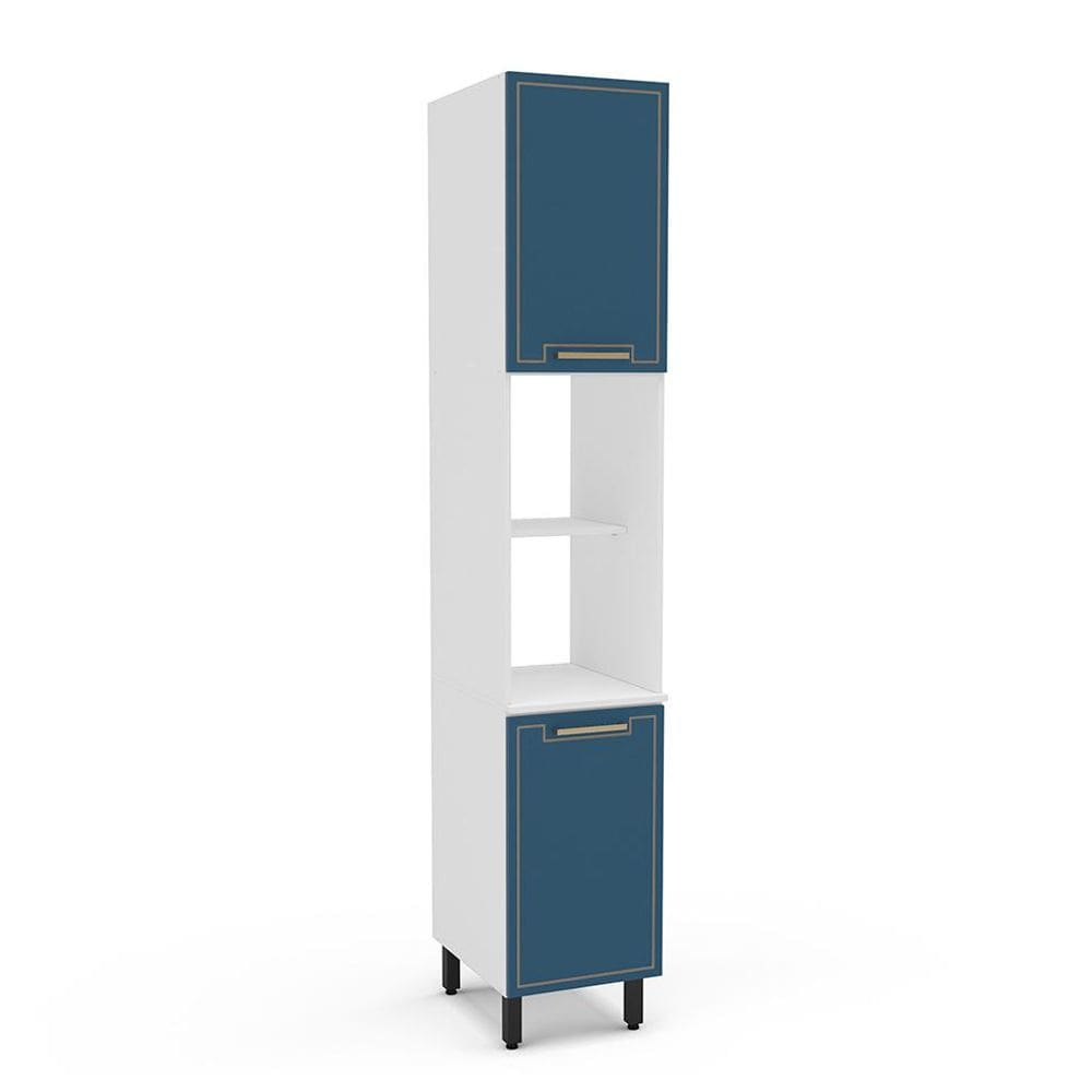 Paneleiro Amara 2 Portas Azul e Branco