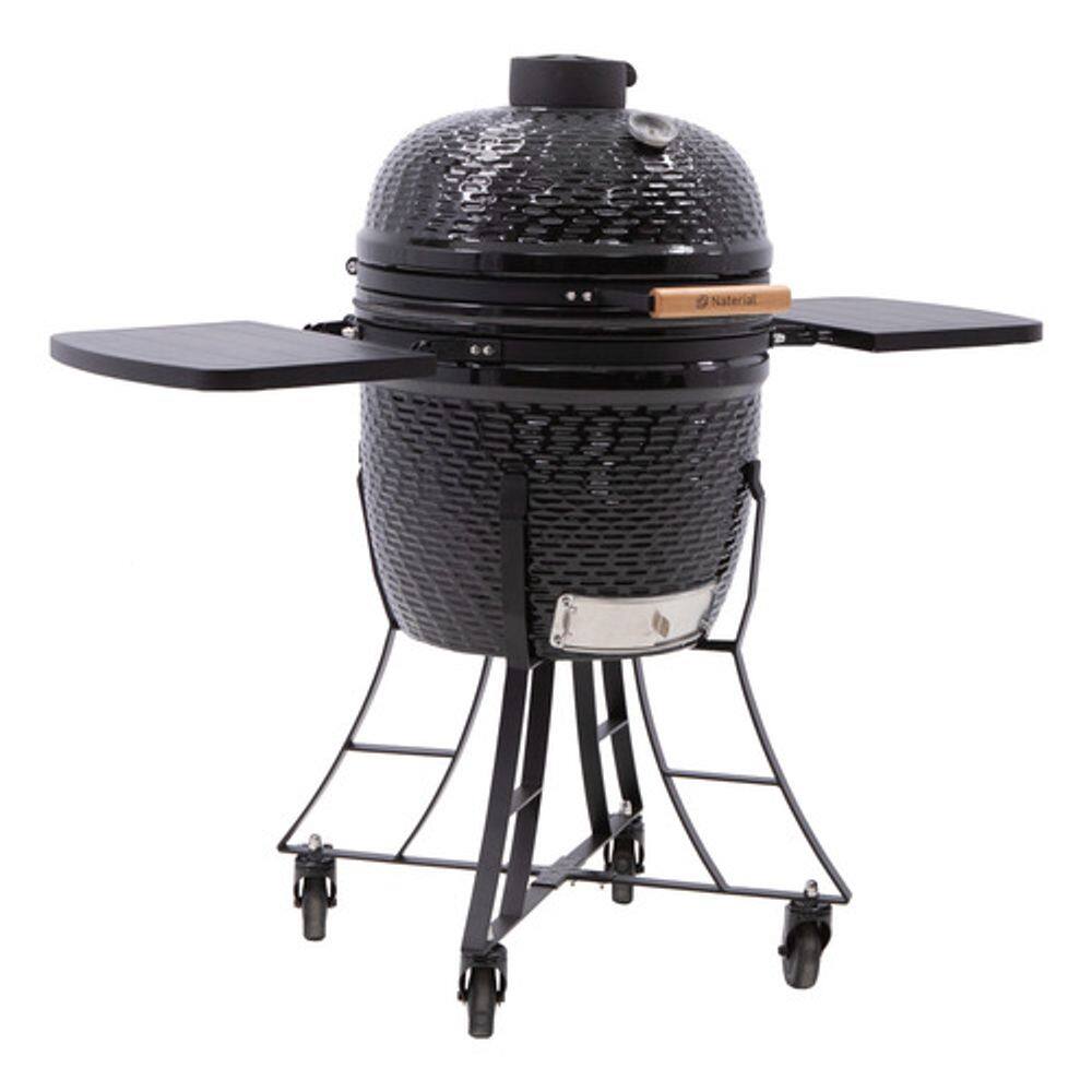 Churrasqueira A Bafo Carvao Movel Ceramica 120x74x46cm Preto