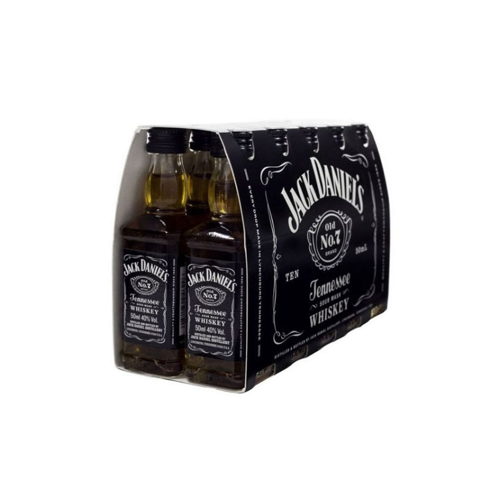 Kit 10 Miniaturas Whisky Jack Daniel`s 50ml