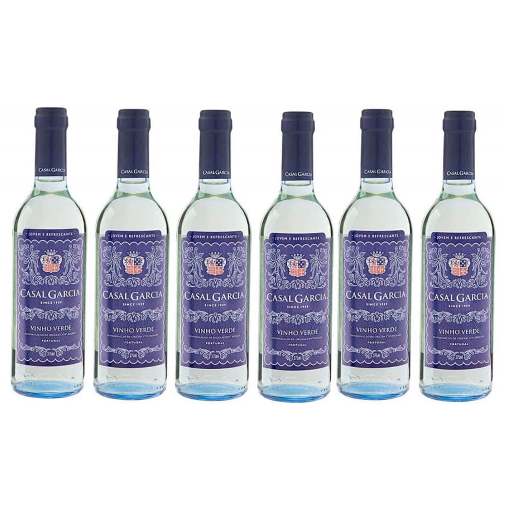 Kit 6 Vinho Casal Garcia Verde Branco 375 ml.