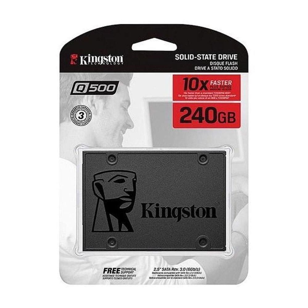 Ssd 240Gb Kingston Sata Ill Hd 2.5 Q500 Sq500S37/240G