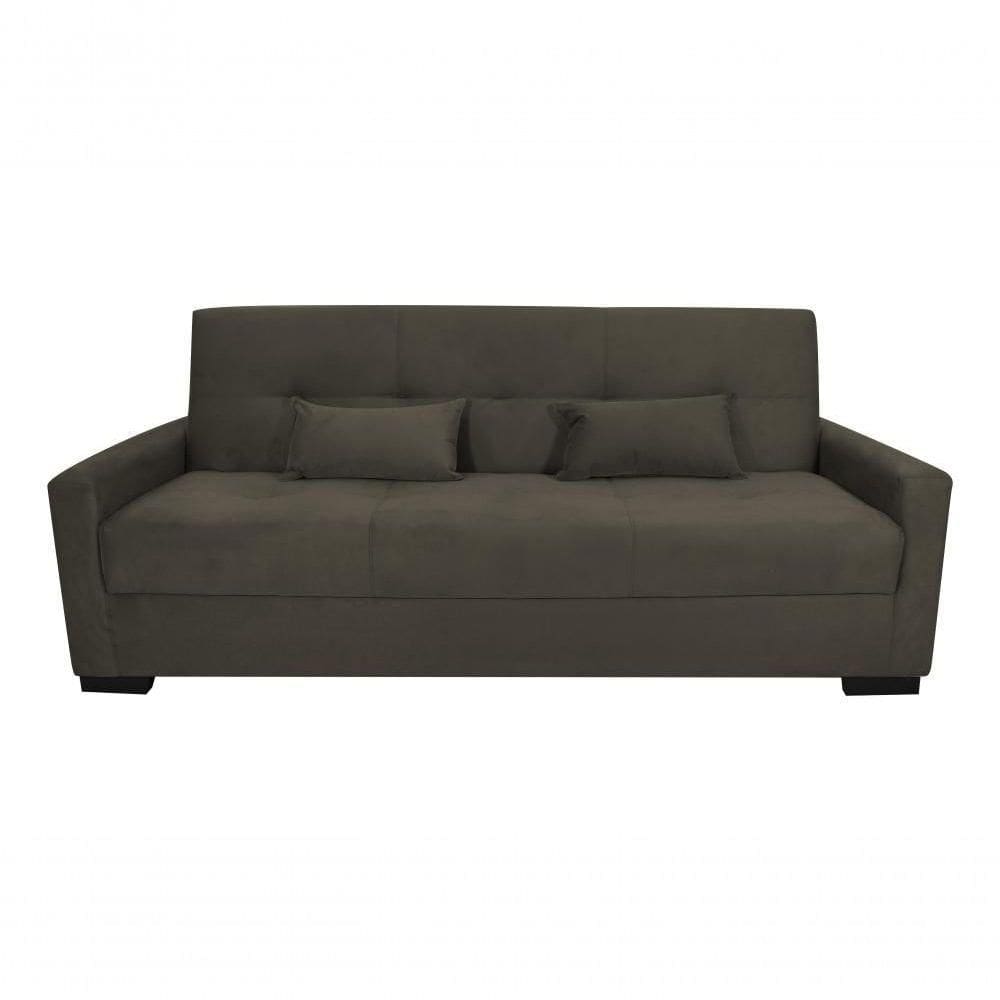 Sofá Cama Lavínia 3 Lugares Suede Capuccino Matrix