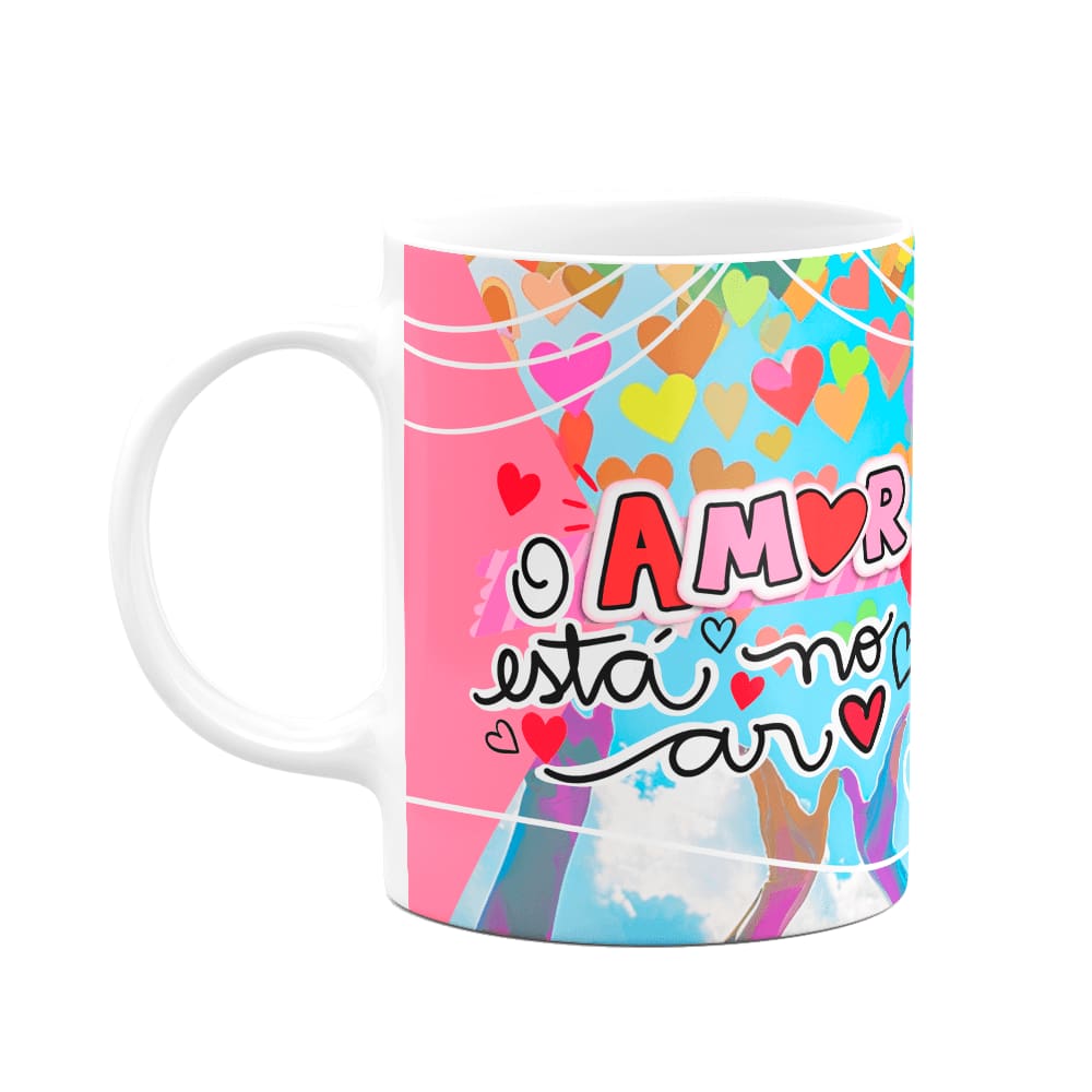 Caneca Namorados - O amor está no ar! Te amo! M3