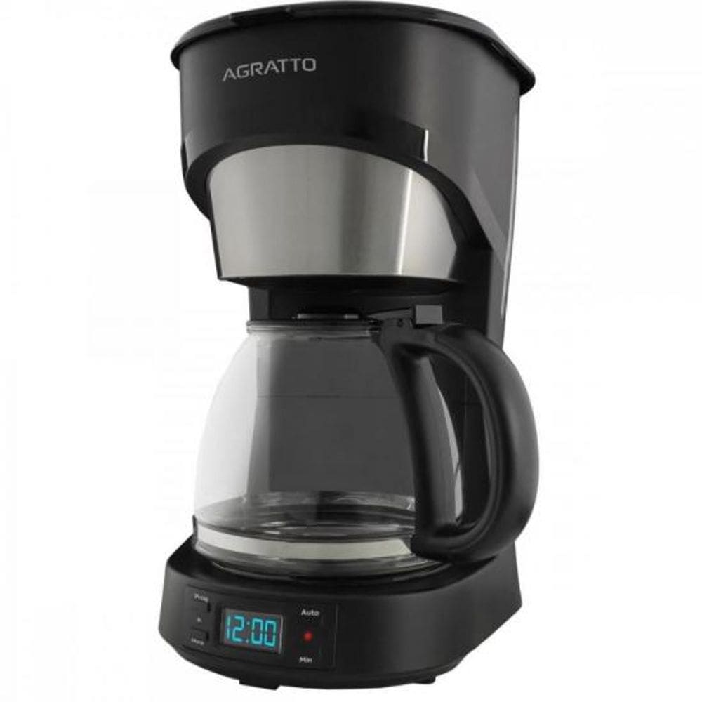 Cafeteira Agratto Aroma Preta Programável 127V 38xícaras