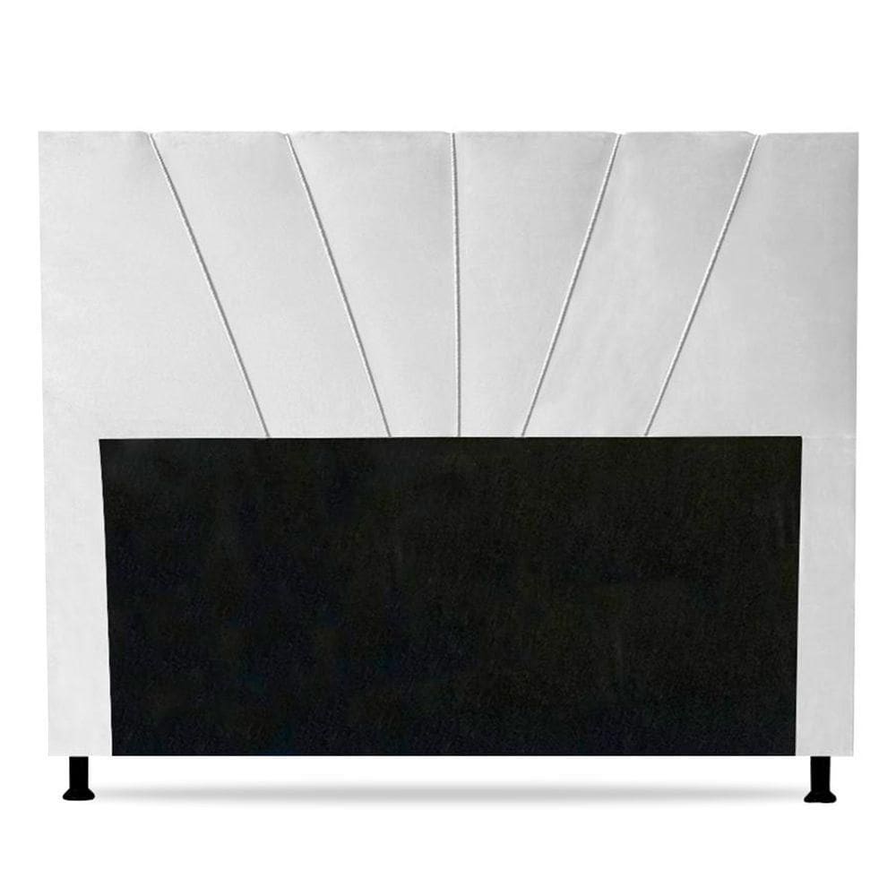 Cabeceira Cama Box Solteiro Dallas 90Cm Branco