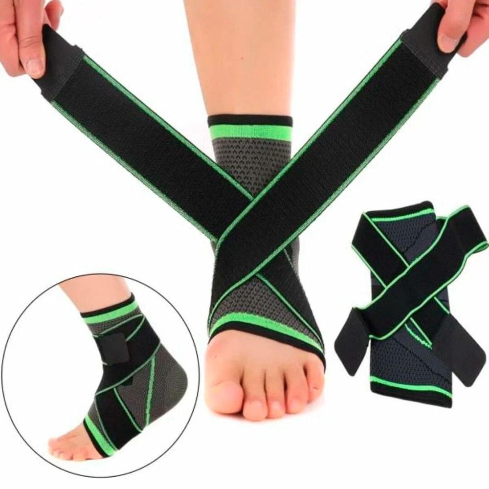 Tornozeleira Ajustável Compressão Ideal Exercícios E Esporte