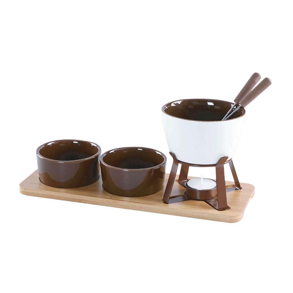 Aparelho de Fondue de Chocolate em Cerâmica 8 Peças Lier - Hauskraft