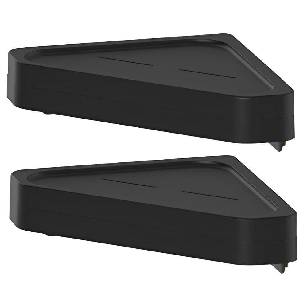 2x Prateleira de Parede Banheiro Ou Eleve Adesivo Preto