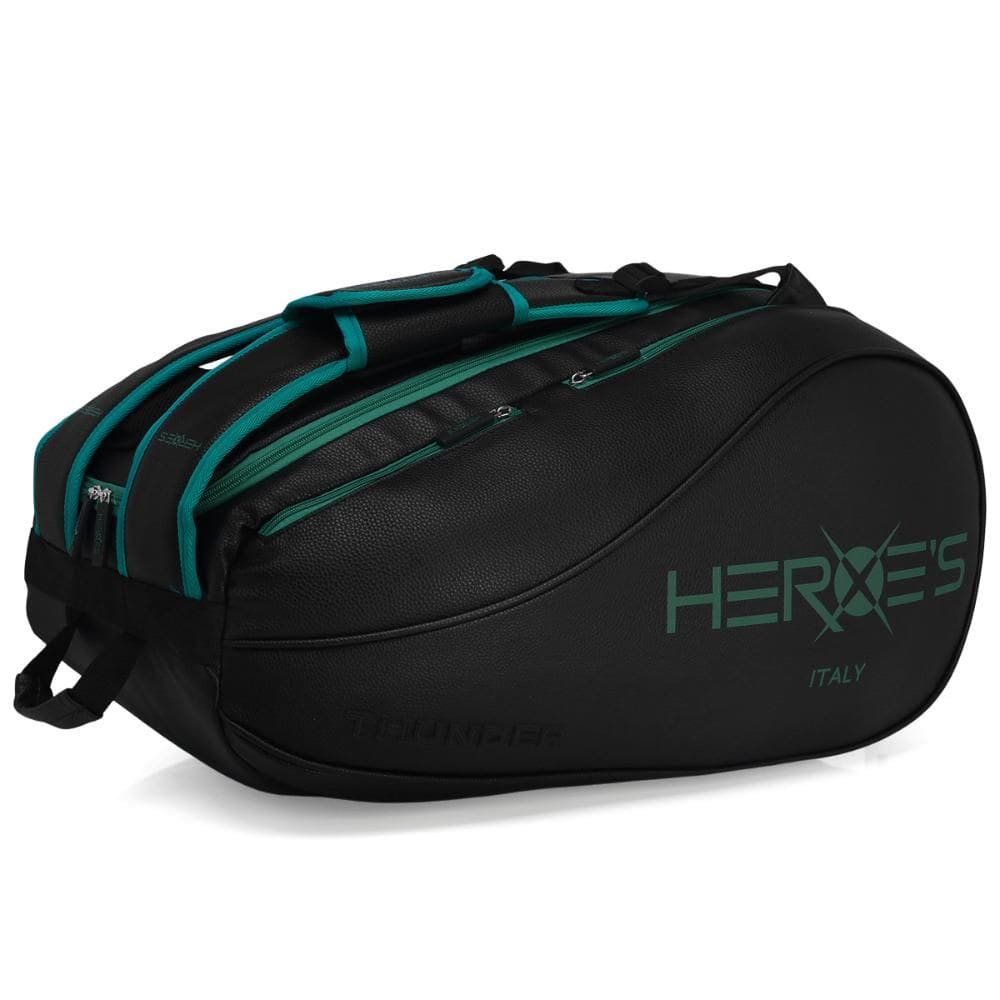 Raqueteira Heroes Thunder Futura Beach E Padel Preta e Verde
