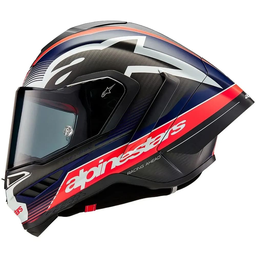 Capacete Alpinestars Supertech R10 Team Preto e Vermelho Fosco