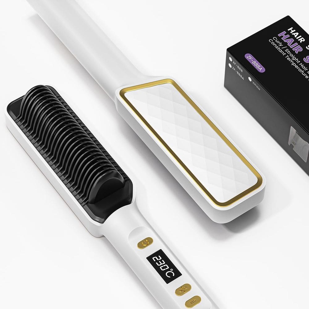 Escova de alisamento de cabelo Dxliwky Ionic com LED de 30 configurações de temperatura